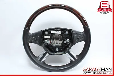 06-09 Mercedes X164 GL550 ML550 ML63 AMG Steering Wheel Brown W/ Wood Top OEM • $228