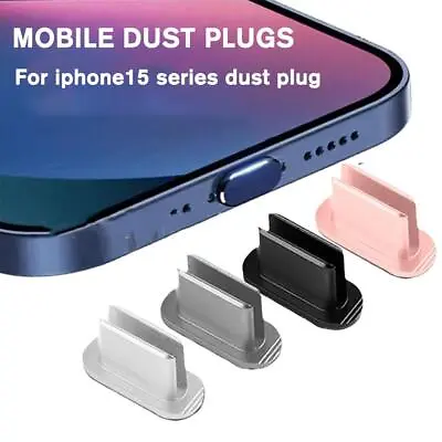 Anti Dust Plug Cover Charger Port Cap  Accessories  For Iphone15 Pro Plus Promax • £1.21