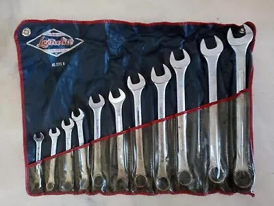 Lectrolite 11pc Combination Open Closed End Wrench Set Vintage • $50