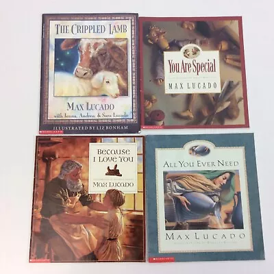  Max Lucado Preschool Kindergarten 1st Grade 4 Picture Book Lot • $15.99