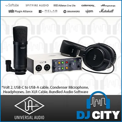 Universal Audio Volt 2 Studio Pack With Volt Microphone And Volt Headphones • $489