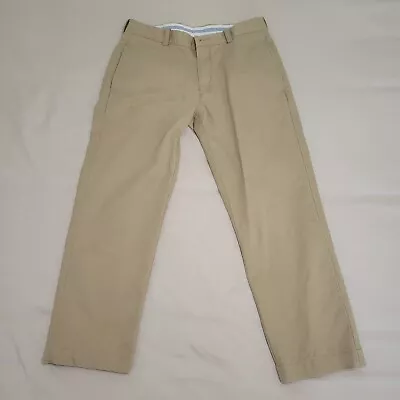 J Crew Essential Mens Chino Pants Size 31x25.5 Beige Khaki Urban Slim Altered • $13