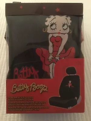 $39.99 • Buy Betty Boop Car Truck SUV Lowback Bucket Seat Cover With Headrest Cover RED DRESS