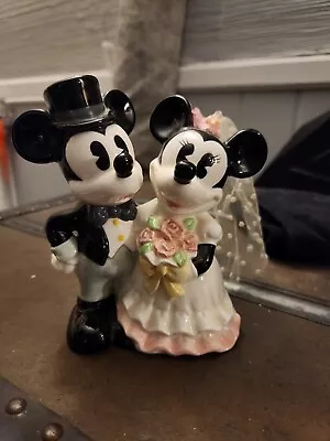 Disney Wedding Mickey And Minnie Figurine Cake Topper  • $15