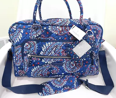 VERA BRADLEY Iconic Weekender Travel Bag - Fireworks Paisley - Carry On • $85