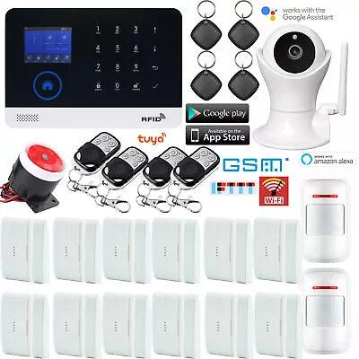 T56 WIFI APP GSM GPRS RFID Wireless Home Security Alarm Burglar System+IP Camera • $150.09