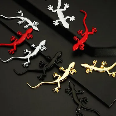 1PC Reflective Car Metal Truck Sticker Lizard Gecko Decal Badge Emblem De-H4 • $1.58