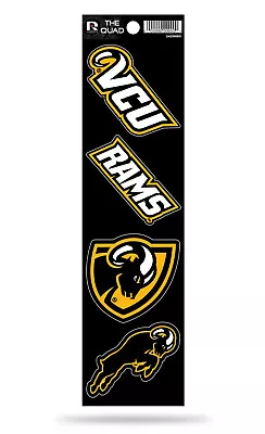 VCU Rams Set Of 4 Decals Stickers The Quad 2x2 Inches Yeti Virginia Commonwealth • $11.99