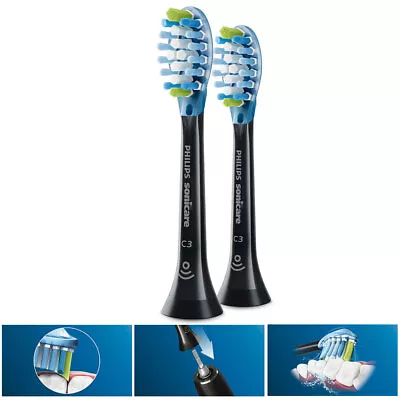 2PK Philips Sonicare C3 Replacement Plaque Brush Heads For Electric Toothbrush B • $51