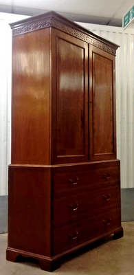 £695 • Buy Antique Georgian Linen Press Cupboard