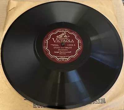 Victrola 78 RPM Sergei Rachmaninoff - Mendelssohn Etude In F Major 1266 V+ • $9.99