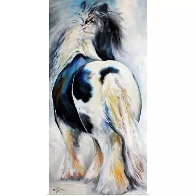 Gypsy Vanner Modern Abstract Poster Art Print Horse Home Decor • $29.99