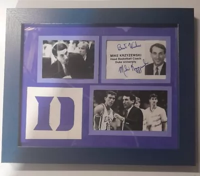 Vintage 1980's Mike Krzyzewski-Coach K- Autographed Framed Photograph-Duke NCAA • $199.99