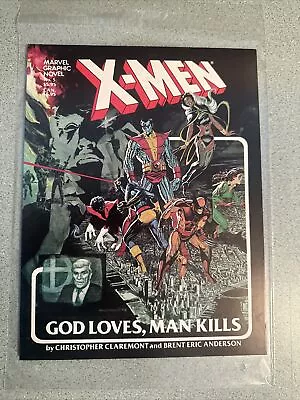 NM 1982 MARVEL GRAPHIC NOVEL #5 X-MEN GOD LOVES MAN KILLS 1st Print HIGH GRADE • $99.99