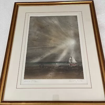 Kaiko Moti Artist Proof Signed Etching  Marine Verticale  Framed 32  X 27  Rare • $325