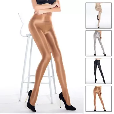 Gloss Pantyhose Shiny Dancer Tights 4 Colors 70D Cheerleader Hooters Clubwear • $20.73