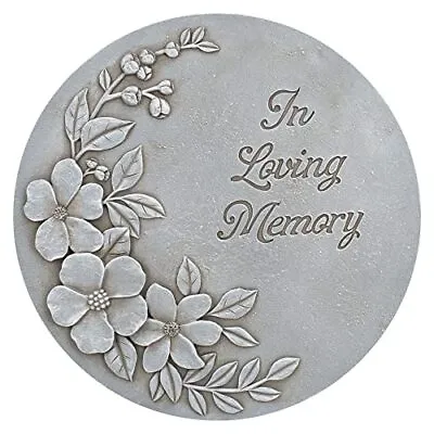 NAT & Jules In Loving Memory Stone Color 11 Inch Resin Stepping Stone • $30.61