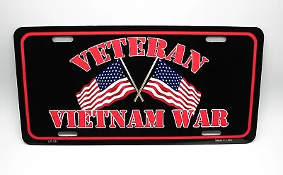Vietnam Veteran Metal Car Novelty License Plate Vietnam War Veteran Auto Tag • $12.99