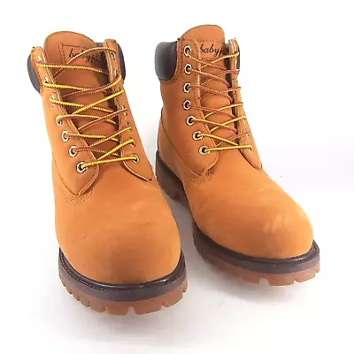 Vintage Baby Phat Nubuck Wheat Synthetic Leather Construction Boots 9 RARE NWOB • $119.69