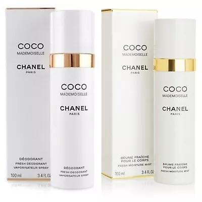 DUO CHANEL COCO MADEMOISELLE BODY Fresh Mist + DEODORANT 3.4 OZ SHIP FROM FRANCE • £124.50