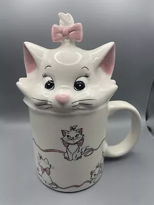 Disney The Aristocats Marie Cat Kitten Mug With Topper NEW • $28