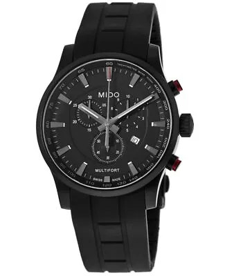 New Mido Multifort Black Chronograph Dial Men's Watch M005.417.37.051.20 • $541