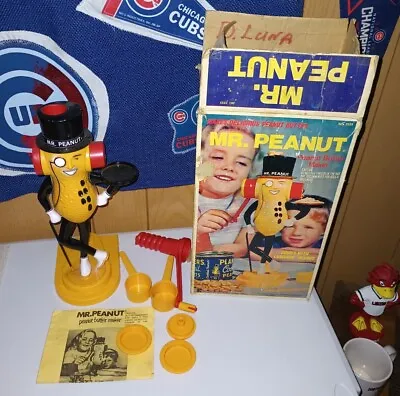 Vtg 1967 Mr Peanut Butter Maker Planters Box Orig  Emenee Toys W Acc Lovers! • $39.99