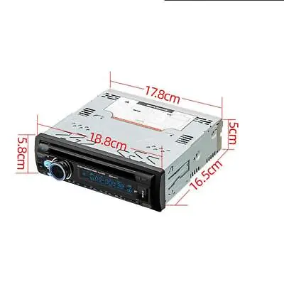 MP3 USB LCD Display Digital Clock Car Stereo Bluetooth Radio 1 Din CD DVD Player • $86.28