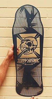 Replica Steel Wall Art. Tony Hawk Skateboard Deck Signed Metal Art Retro 80s • $130