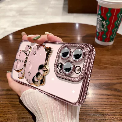 $15.99 • Buy For IPhone 15 Pro Max 14 13 12 11 XS XR Luxury Bling Rhinestone Hello Kitty Case