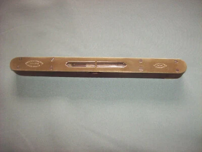 £10 • Buy Vintage John Rabone & Sons 10  Spirit Level Wood & Brass VGC (54)