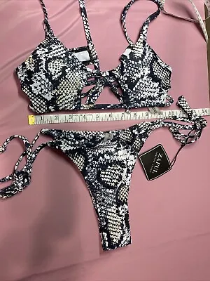 Zaful Snake Print Bikini Set • $14