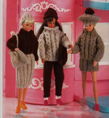 £2.89 • Buy Knitting Pattern Copy 1142.    Dolls Clothes Outfits For Barbie Sindy Etc.   DK