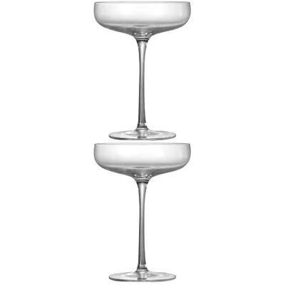  2 Pcs Cocktail Glass Wine Goblets Margarita Glasses Crystal • £19.29