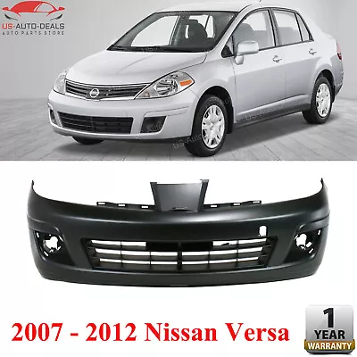 Front Bumper Cover For 2007-2012 Nissan Versa With Fog Lamp Holes Primed • $162.99