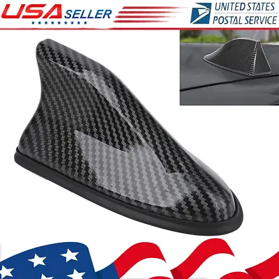 NEW Fin Roof Car Trim Antenna Carbon Shark Radio FM/AM Antena Cover Waterproof • $6.99