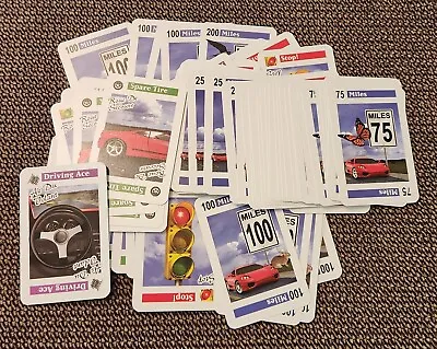 2003 Hasbro  MILLE BORNES  AUTO RACE LOT OF 62 RANDOM CARDS NOT COMPLETE • $3.49