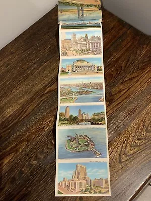 Vintage Souvenir Of New York NY Postcard Folding Booklet  • $10