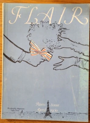 $55 • Buy Flair Magazine-April 1950-Paris Issue-Fashion, Art, Literature, Vintage Ads