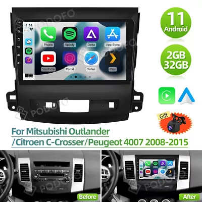 $205.99 • Buy Car Carplay Radio For Mitsubishi Outlander 2005-2011 Android 11.0 GPS Head Unit