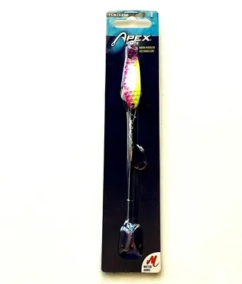 Apex Worm Wiggler Purple Lemonade With  2.5  Hammered Spoon And Red Matzuo Hooks • $6.94
