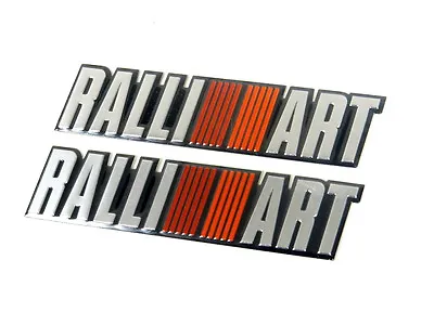 2 Mitsubishi Ralliart Jdm Aluminum Badge Emblems  • $12.95