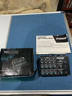 Prosound My96 4 Channel Stereo Mixer • £25