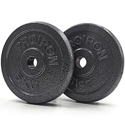 PROIRON Cast Iron Weight Plates Set 1.25kg2.5kg5kg10kg For 1  Dumbbell Handle • $35.99