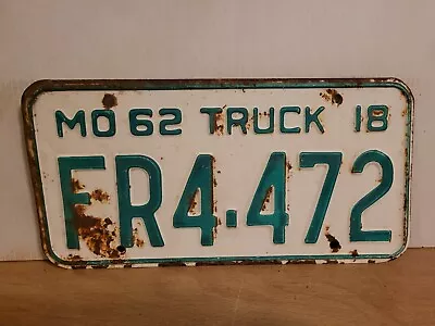1962 Missouri TRUCK License Plate Tag. • $19.99