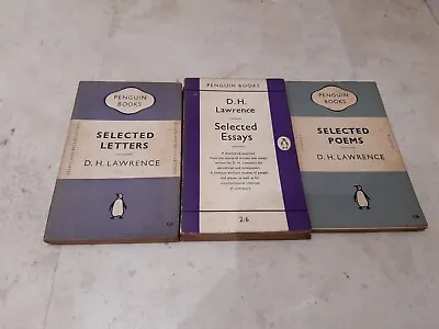 D.H. Lawrence Vintage Penguin PB Bundle Selected Letters/Poems/Essays • $10.58