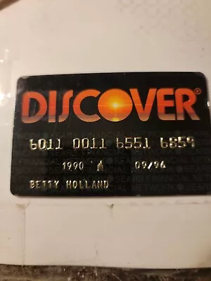 Early Discover New Credit Card New Vintage Not Sign Expired1996 • $3