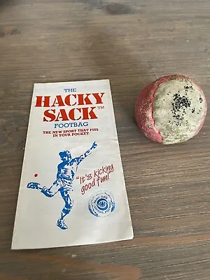 Vintage 1980’s Hacky Sack Official Footbag With Original Instruction. • £30