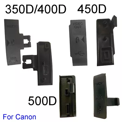 Camera USB HDMI Port Rubber Door Cover For Canon EOS 350D 400D 450D 500D Repair • $9.88