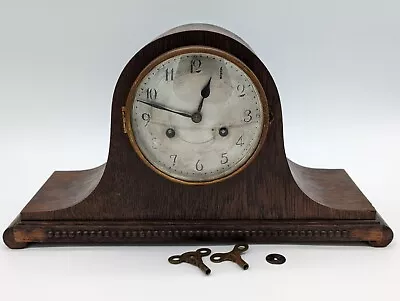 Junghans Württemberg Wanduhr A52 Mantle Clock Circa 1930s Napoleon Hat • £49